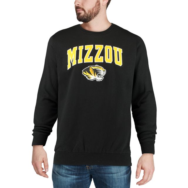 Colosseum Black Missouri Tigers Arch & Logo Crew Neck Sweat-shirt pour homme