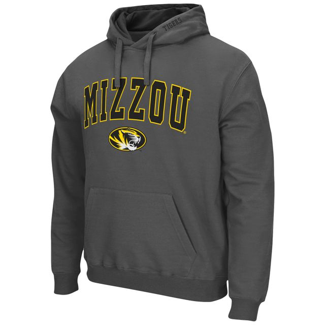 Sweat à capuche Colosseum Charcoal Missouri Tigers Arch & Logo 3.0 pour homme