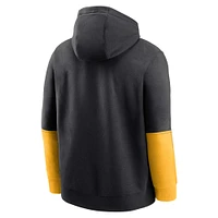 Men's Nike Black Missouri Tigers 2024 Sideline Club Fleece Pullover Hoodie