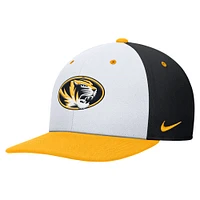 Men's Nike White/Black Missouri Tigers Pro Performance Snapback Hat