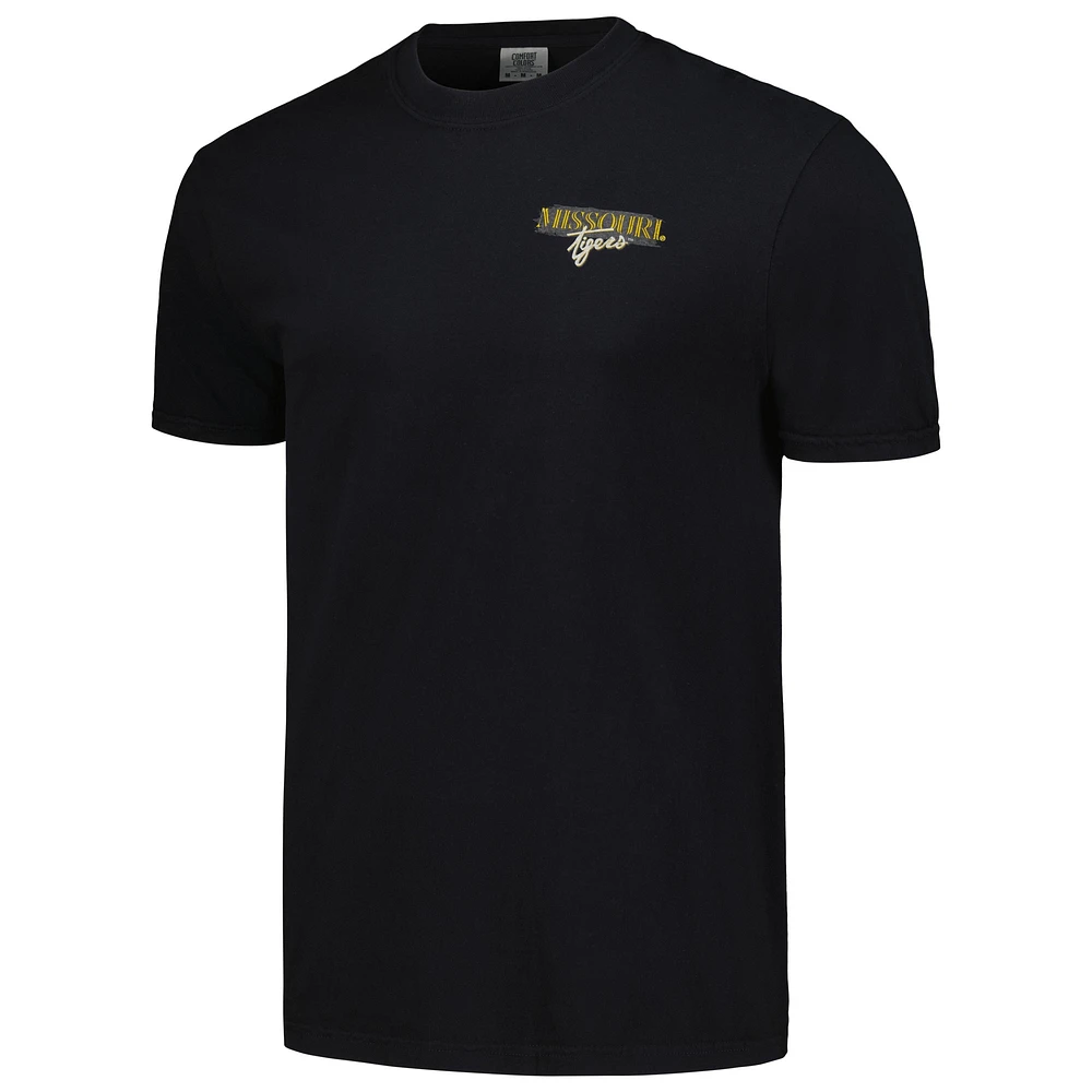 Unisex Black Missouri Tigers Hyper Local Columns Script T-Shirt