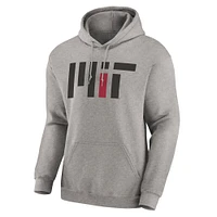 Men's Fanatics  Heather Gray MIT Engineers Fleece Pullover Hoodie