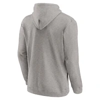 Men's Fanatics  Heather Gray MIT Engineers Fleece Pullover Hoodie