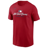 Men's Nike Red 2025 MLB All-Star Game Wordmark T-Shirt