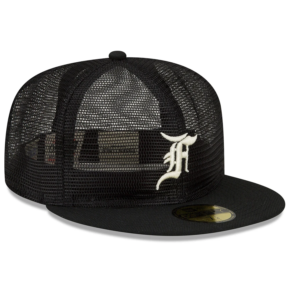 Men's New Era x Fear of God  Black Mesh 59FIFTY Fitted Hat