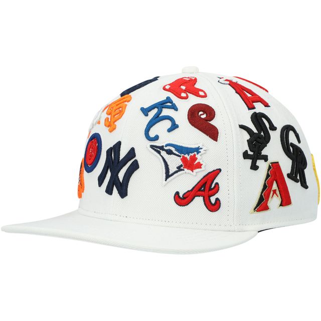 Casquette Snapback Pro Standard MLB Pro League en laine blanche pour homme
