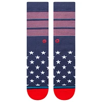 Men's Stance Navy MLB  Bars USA Crew Socks