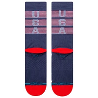 Men's Stance Navy MLB  Bars USA Crew Socks