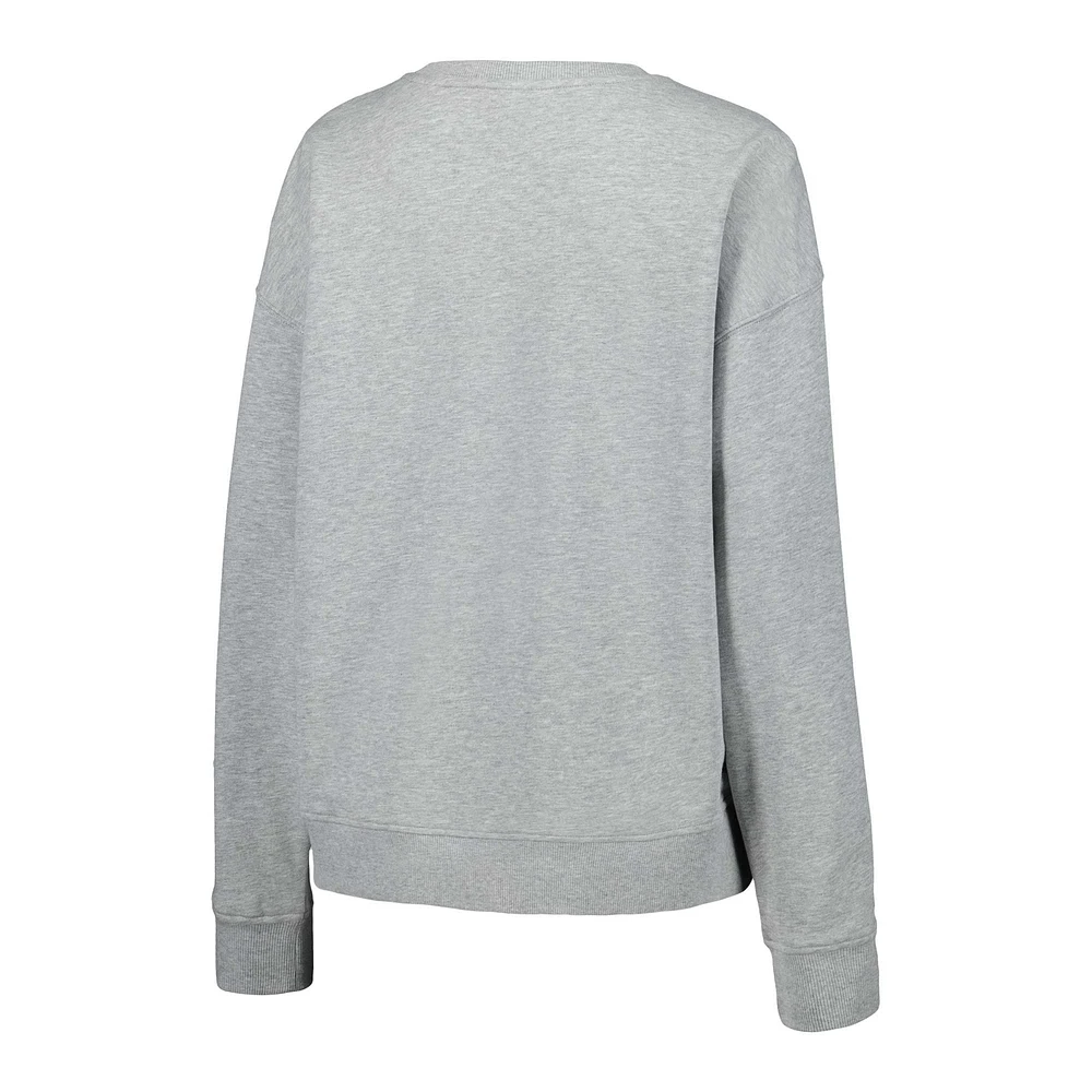 Women's Terez Gray MLB Baseball Field Pullover Sweatshirt