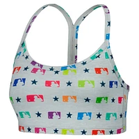 Women's Terez Gray MLB TLC Rainbow Bra