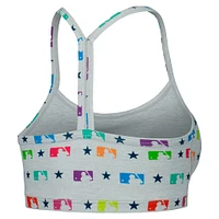 Women's Terez Gray MLB TLC Rainbow Bra