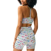Women's Terez Gray MLB TLC Rainbow Bra