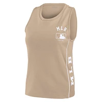 Women's WEAR by Erin Andrews Tan MLB Tonal Tank Top
