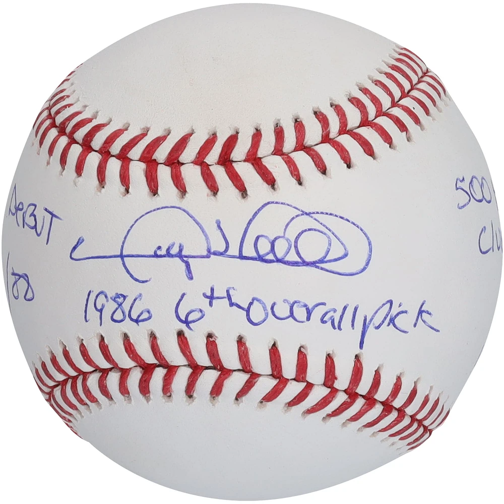 Gary Sheffield Autographed Baseball with Multiple Inscriptions - Limited Edition #10/10