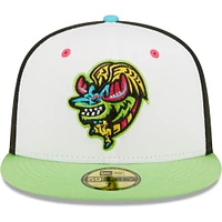 Men's New Era White/Green Alebrijes De Modesto Copa La Diversion 59FIFTY Fitted Hat