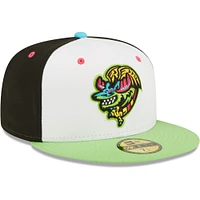Men's New Era White/Green Alebrijes De Modesto Copa La Diversion 59FIFTY Fitted Hat