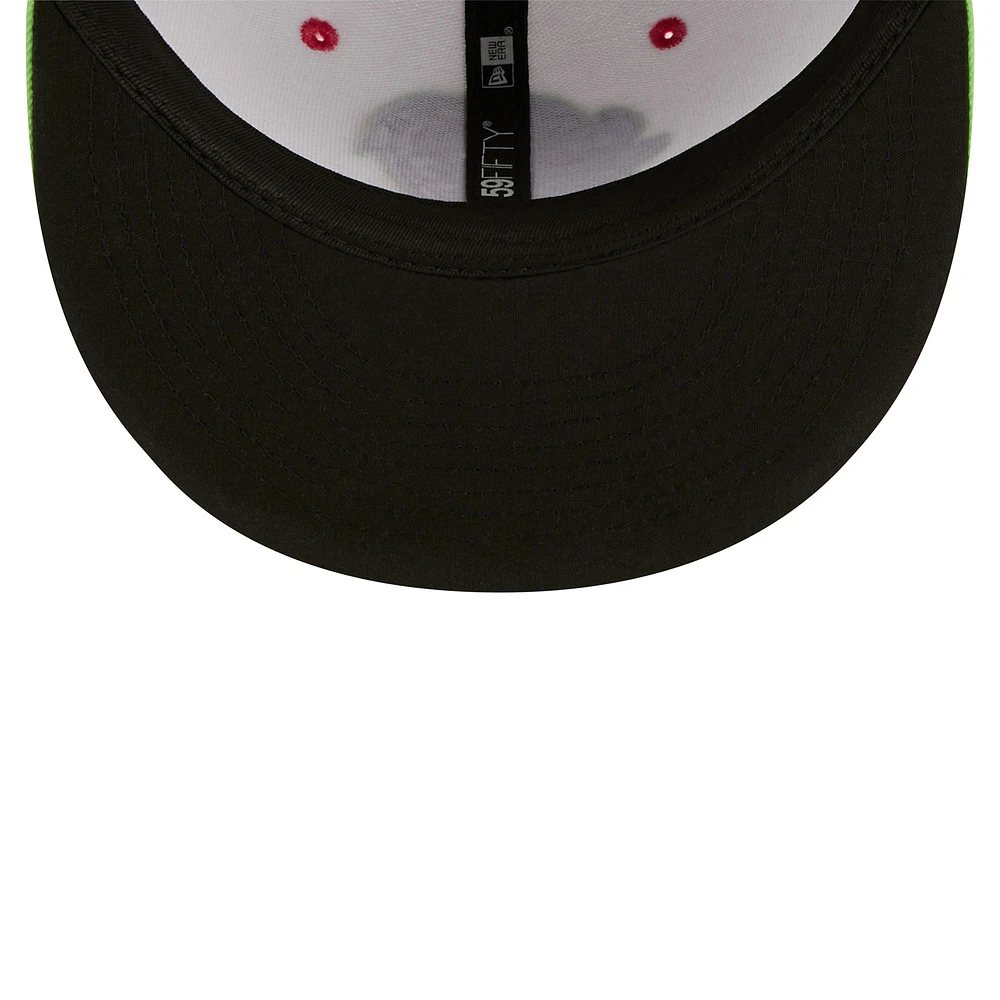 Men's New Era White/Green Alebrijes De Modesto Copa La Diversion 59FIFTY Fitted Hat