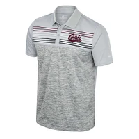 Men's Colosseum Gray Montana Grizzlies Cybernetic Polo