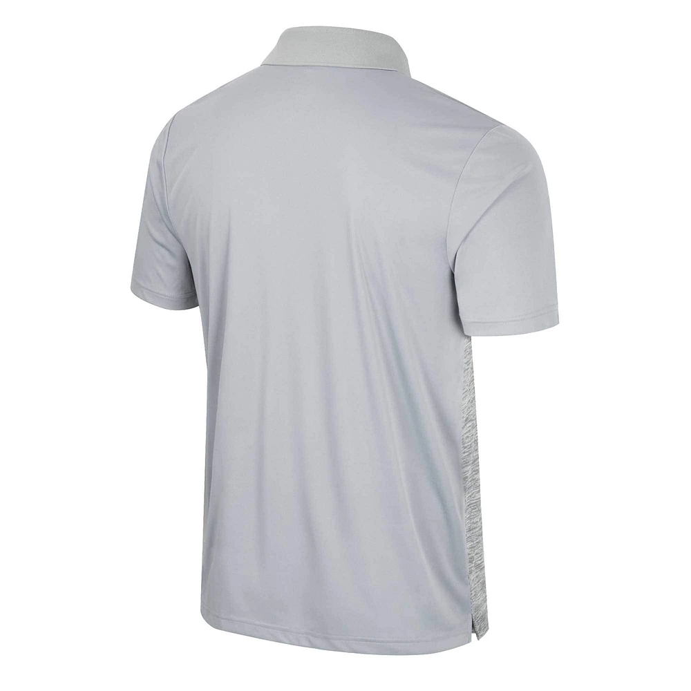 Men's Colosseum Gray Montana Grizzlies Cybernetic Polo