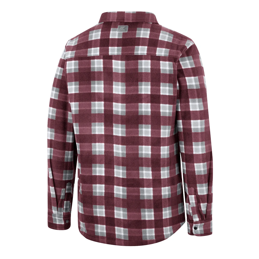 Men's Colosseum Maroon Montana Grizzlies Ellis Full-Snap Jacket