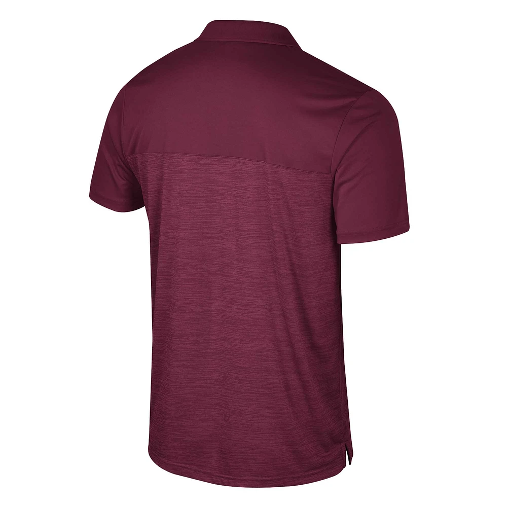 Men's Colosseum Maroon Montana Grizzlies Langmore Polo