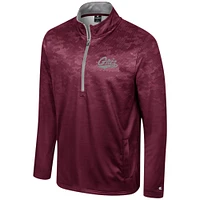 Men's Colosseum  Maroon Montana Grizzlies The Machine Half-Zip Jacket