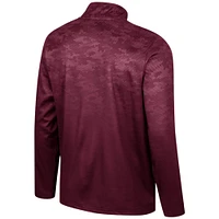 Men's Colosseum  Maroon Montana Grizzlies The Machine Half-Zip Jacket