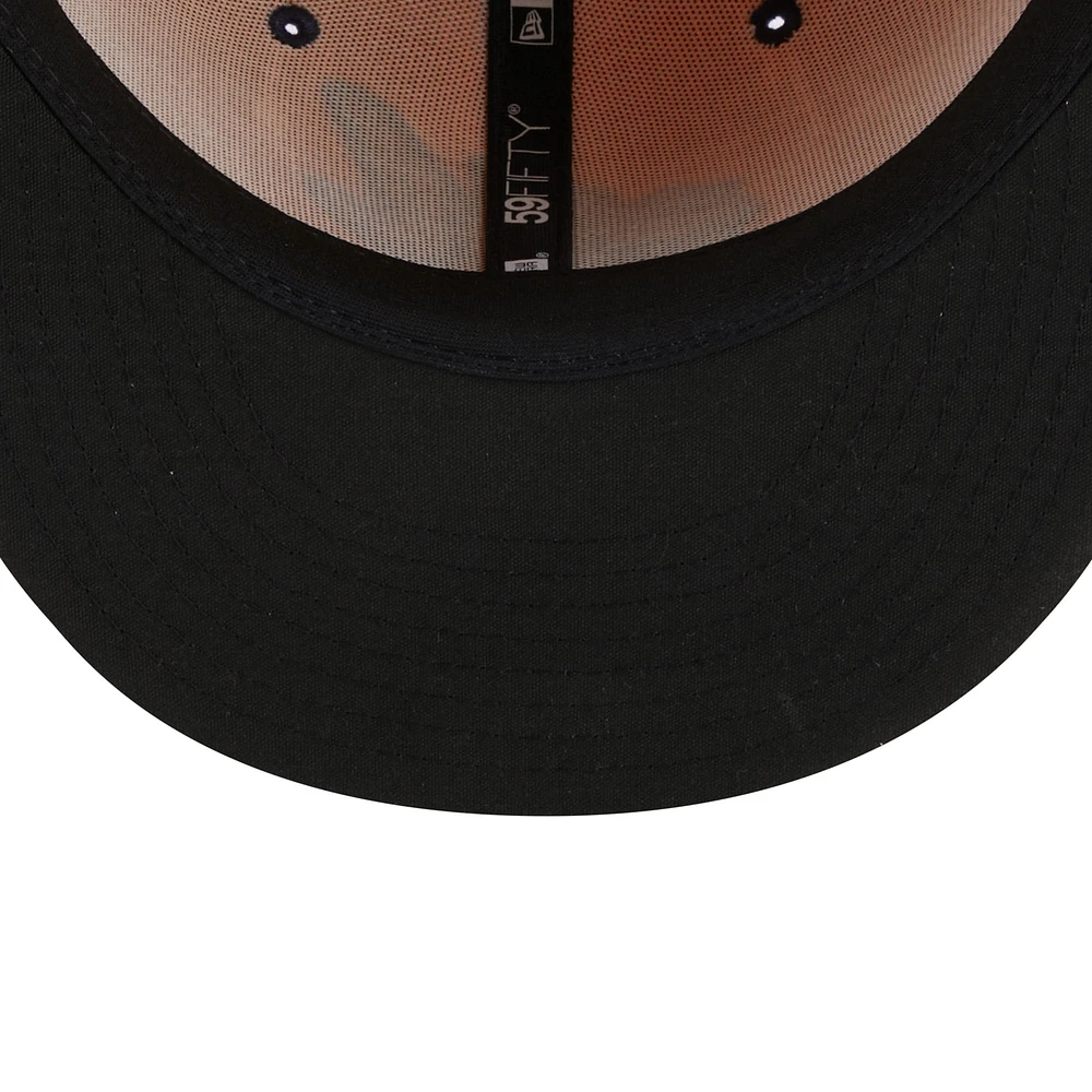Casquette ajustée New Era Montgomery Biscuits Authentic Collection avec logo alternatif 59FIFTY pour homme