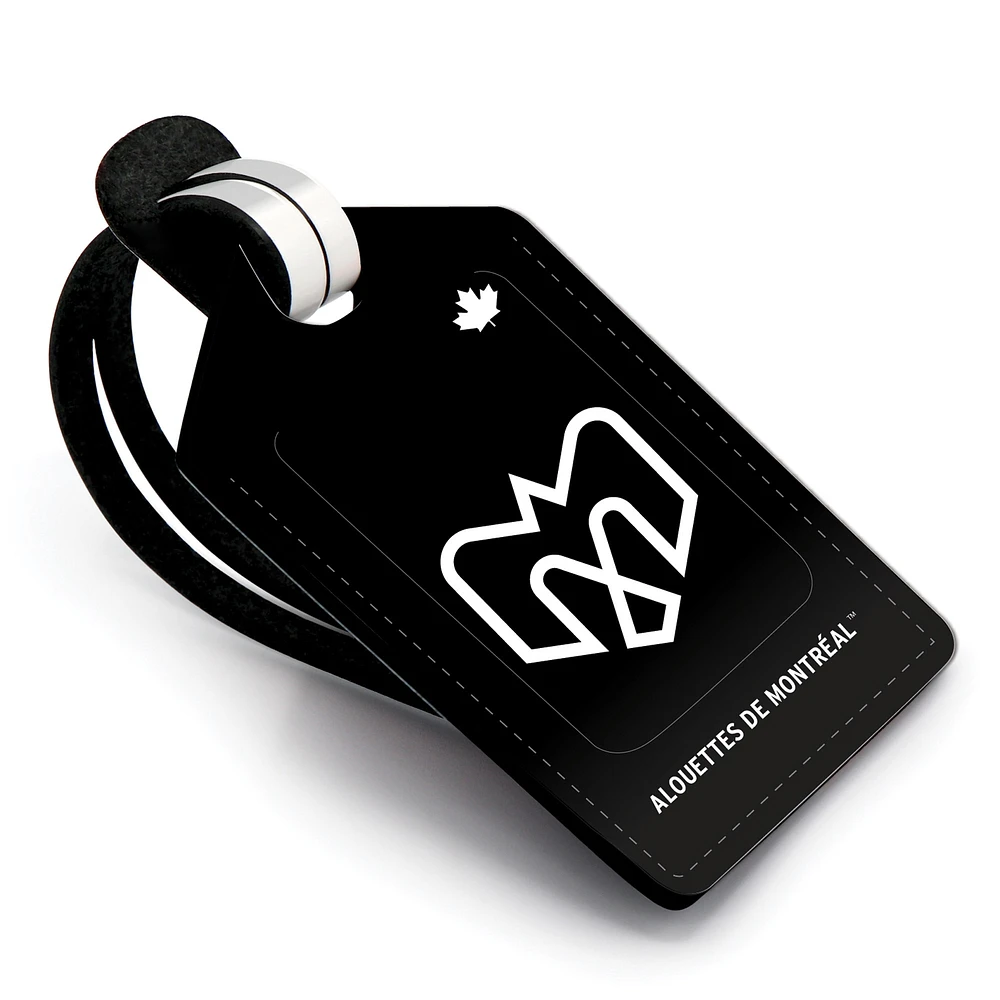 Montreal Alouettes Personalized Leather Luggage Tag