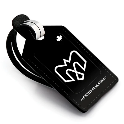Montreal Alouettes Personalized Leather Luggage Tag
