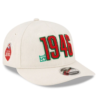 Casquette ajustable Snapback 9FIFTY crème pour hommes des Alouettes de Montréal Turf Traditions Retro Crown de New Era