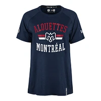 Women's New Era  Navy Montreal Alouettes Sideline Circuit Performance T-Shirt