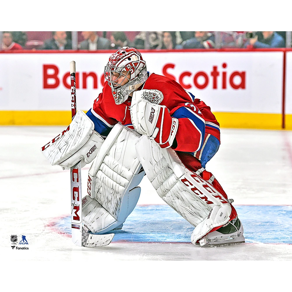 Carey Price Montreal Canadiens Unsigned Red Jersey Net Photograph