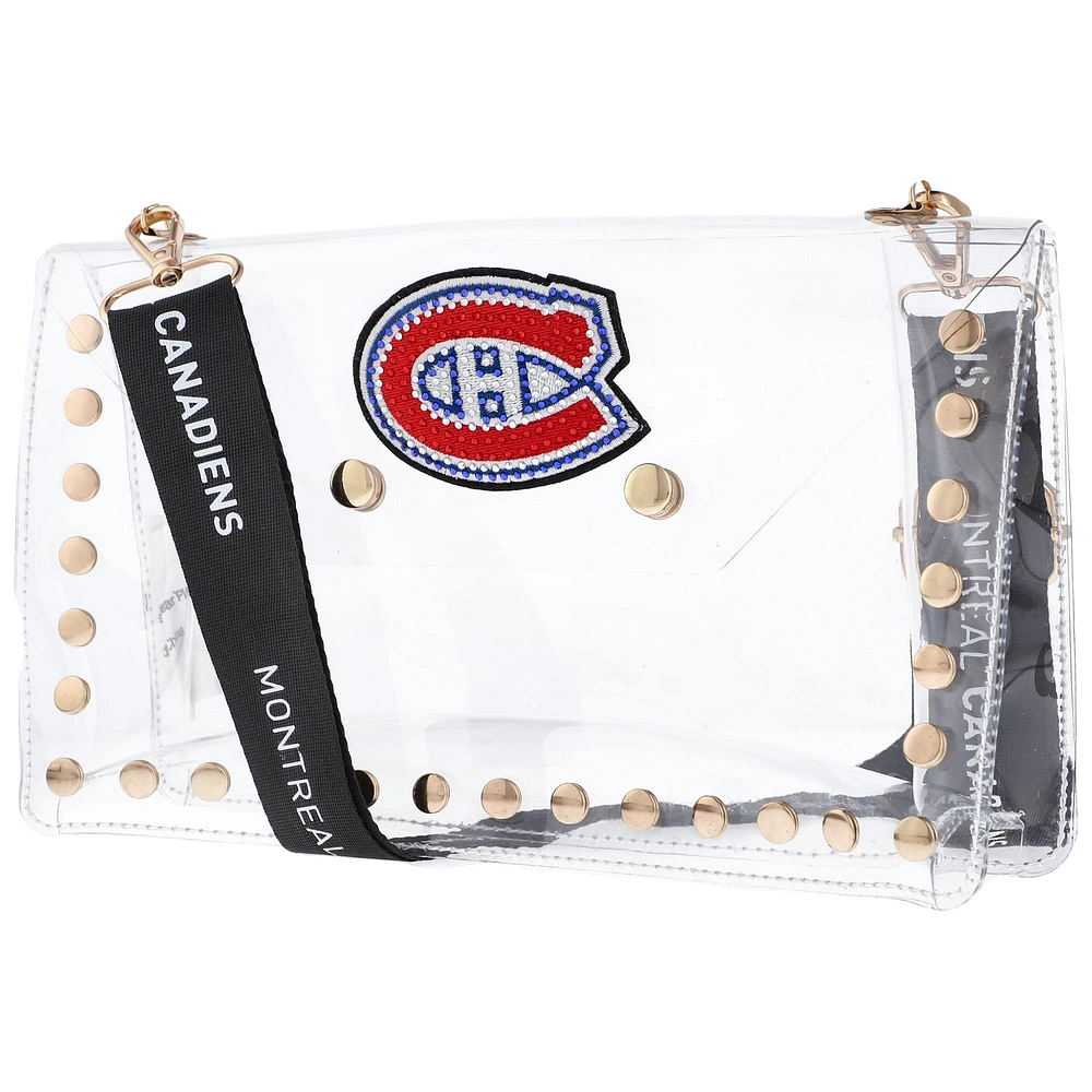 V110695 Sac enveloppe transparent Cndian avec logo en cristal ACCLUGCBD