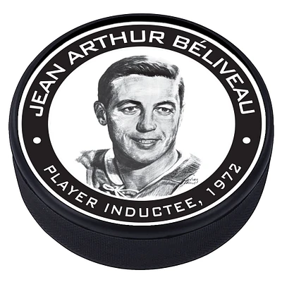 Jean Beliveau Montreal Canadiens - Legends Line Textured Hockey Puck