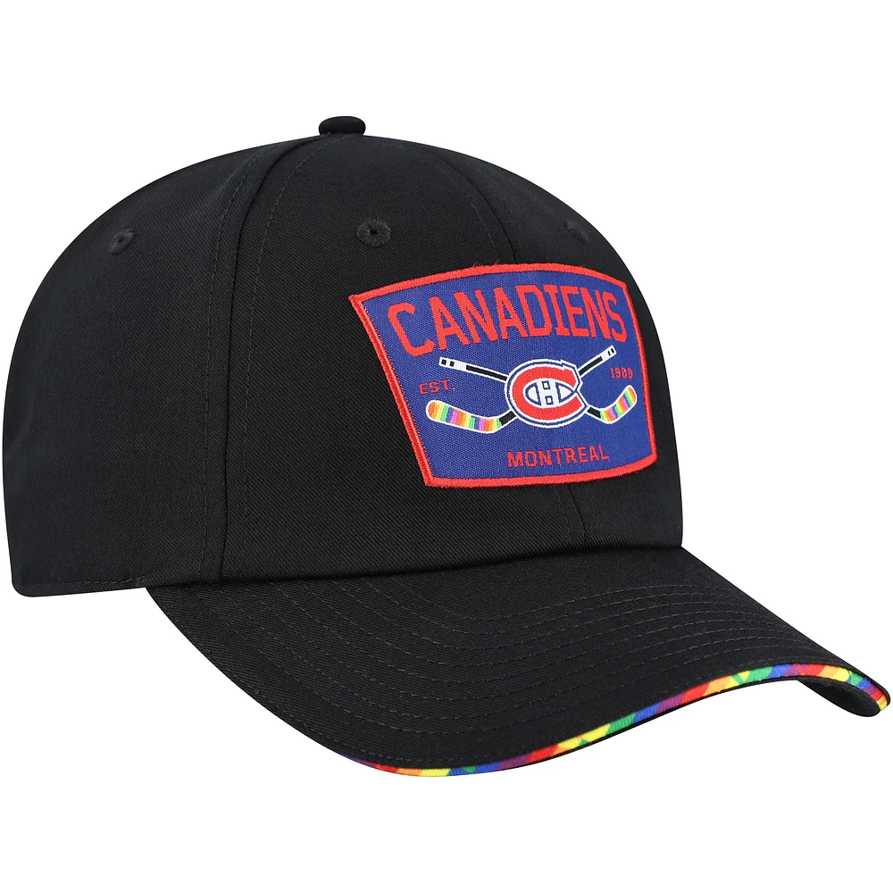 Men's Fanatics  Black Montreal Canadiens HIFE Adjustable Hat