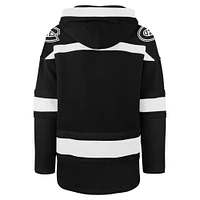 Men's '47 Black Montreal Canadiens Ice Lace-Up Pullover Hoodie