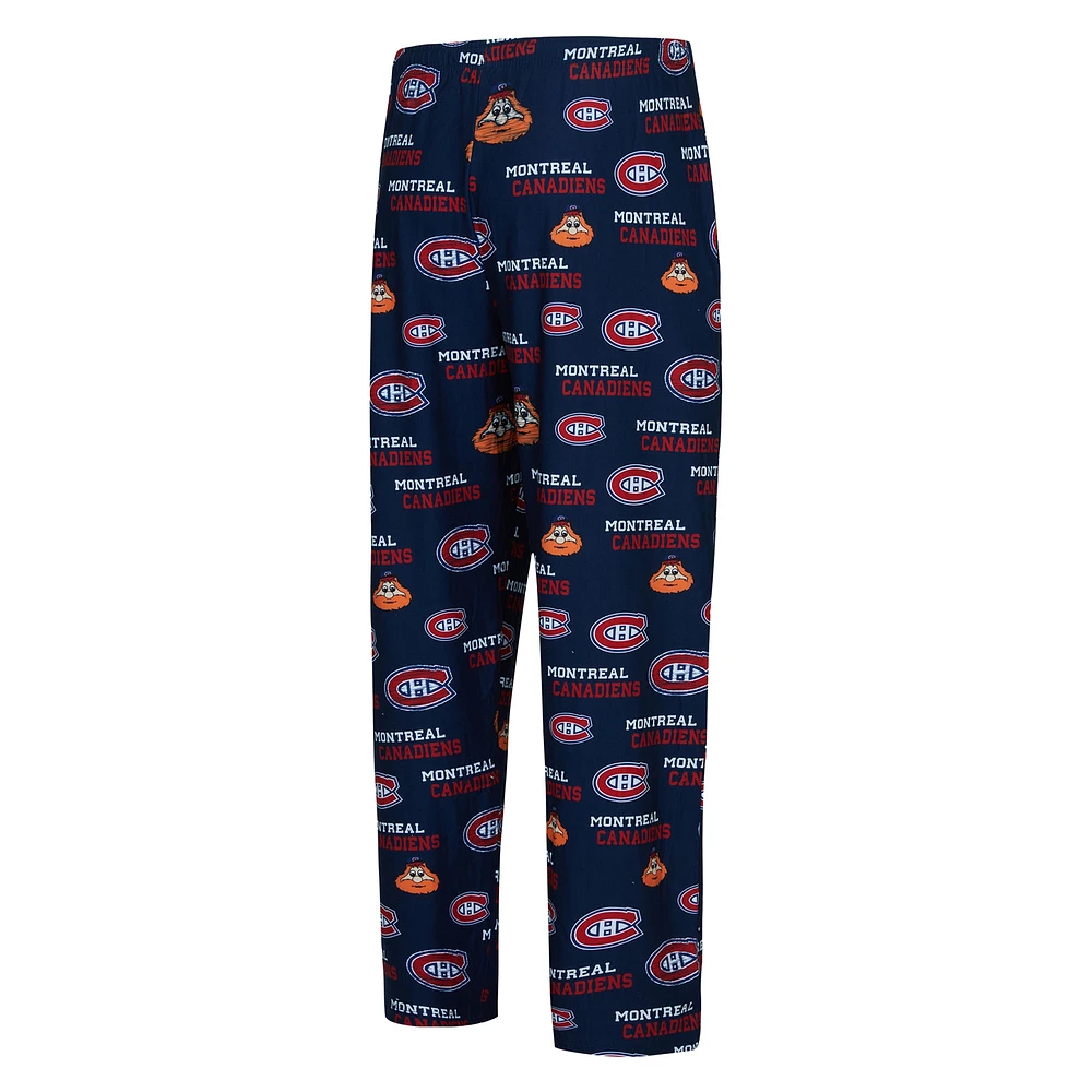 Men's Concepts Sport  Navy Montreal Canadiens All Over Print Knit Pants