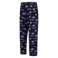 Men's Concepts Sport  Navy Montreal Canadiens All Over Print Knit Pants