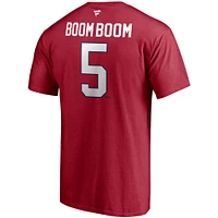 Men's Fanatics Bernie Geoffrion Red Montreal Canadiens Authentic Stack Retired Player Name & Number - T-Shirt
