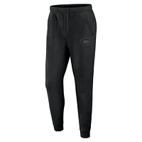 Men's Fanatics  Black Montreal Canadiens Authentic Pro Road Fleece Sweatpants