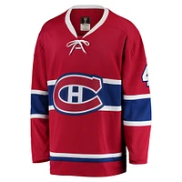 Men's Fanatics Jean Beliveau Red Montreal Canadiens Premier Breakaway Retired - Player Jersey