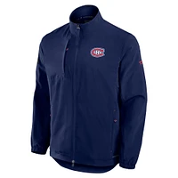 Men's Fanatics  Navy Montreal Canadiens Authentic Pro Rink Coaches Full-Zip Jacket