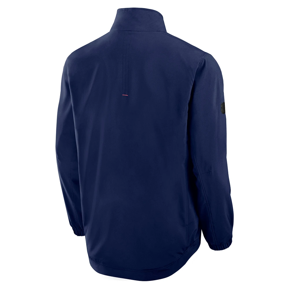 Men's Fanatics  Navy Montreal Canadiens Authentic Pro Rink Coaches Full-Zip Jacket