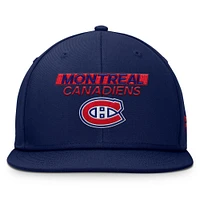 Men's Fanatics Navy Montreal Canadiens Authentic Pro Rink Prime Snapback Hat
