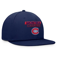 Men's Fanatics Navy Montreal Canadiens Authentic Pro Rink Prime Snapback Hat