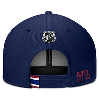 Men's Fanatics Navy Montreal Canadiens Authentic Pro Rink Prime Snapback Hat