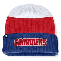 Men's Fanatics Navy Montreal Canadiens Showboat Acrylic Cuffed Knit Hat