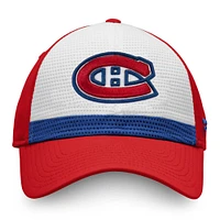 Men's Fanatics White/Red Montreal Canadiens Breakaway Current Jersey Flex Hat