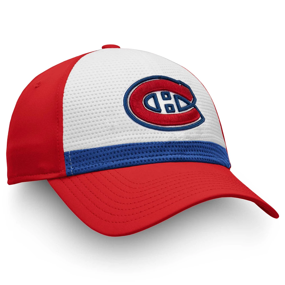 Men's Fanatics White/Red Montreal Canadiens Breakaway Current Jersey Flex Hat